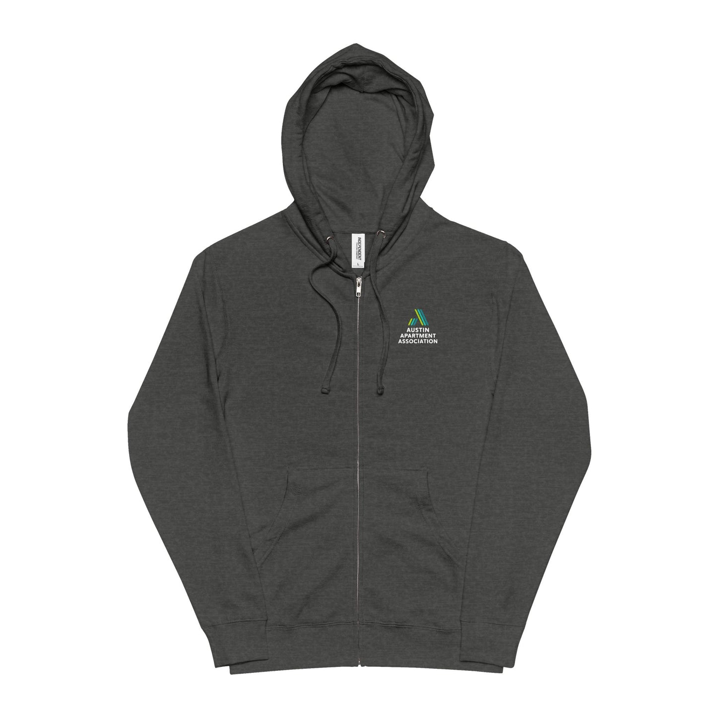 Pine Mountain Camping Zip-Up Hoodie — Small Chest Logo Outdoor Fleece Jacket