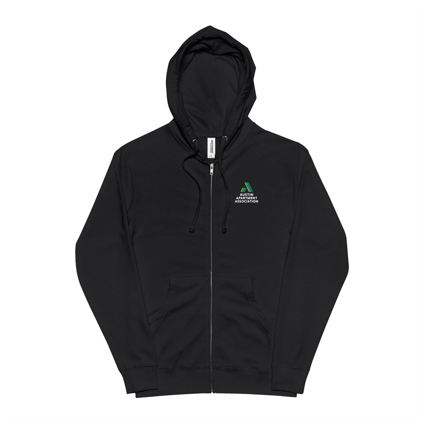 Pine Mountain Camping Zip-Up Hoodie — Small Chest Logo Outdoor Fleece Jacket