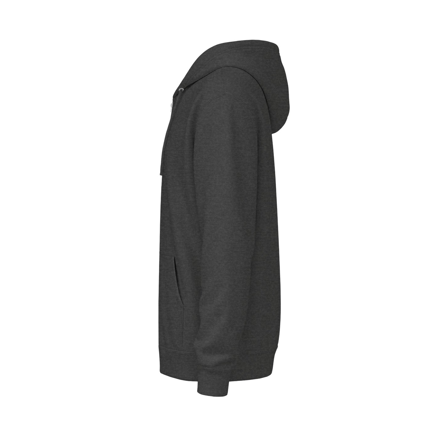 Pine Mountain Camping Zip-Up Hoodie — Small Chest Logo Outdoor Fleece Jacket