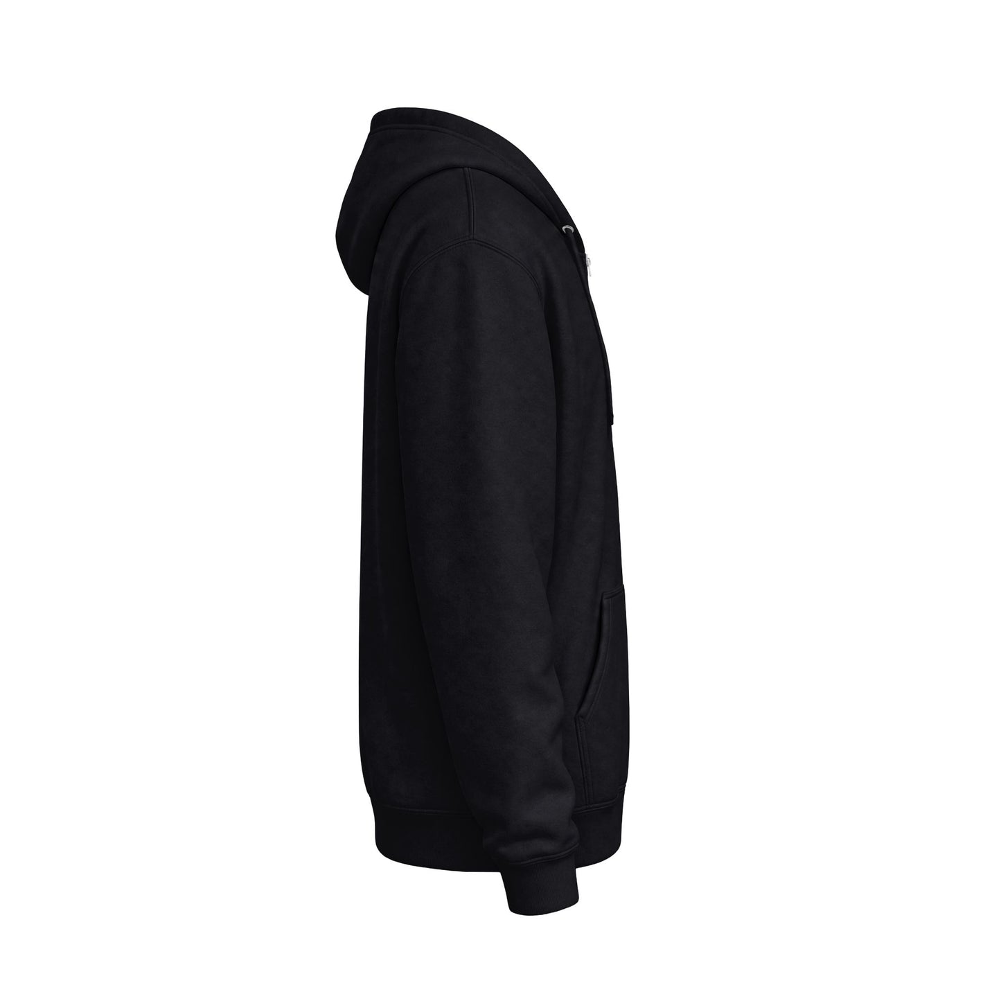 Pine Mountain Camping Zip-Up Hoodie — Small Chest Logo Outdoor Fleece Jacket